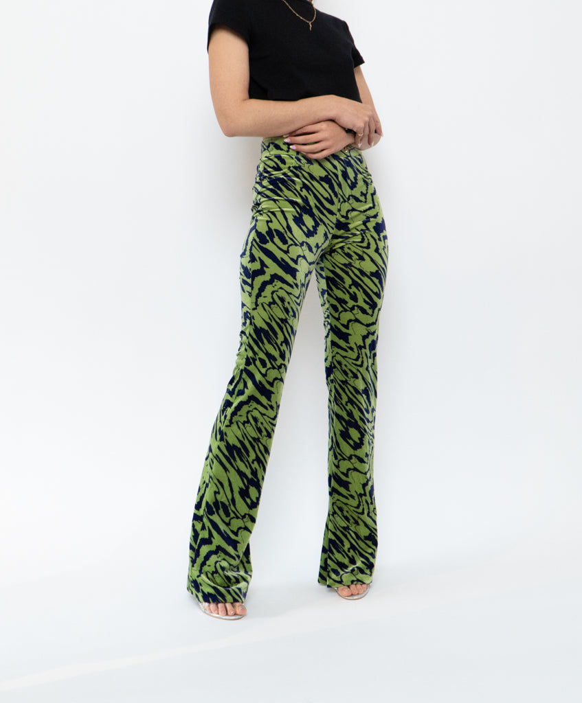 Zara green flares Clearance