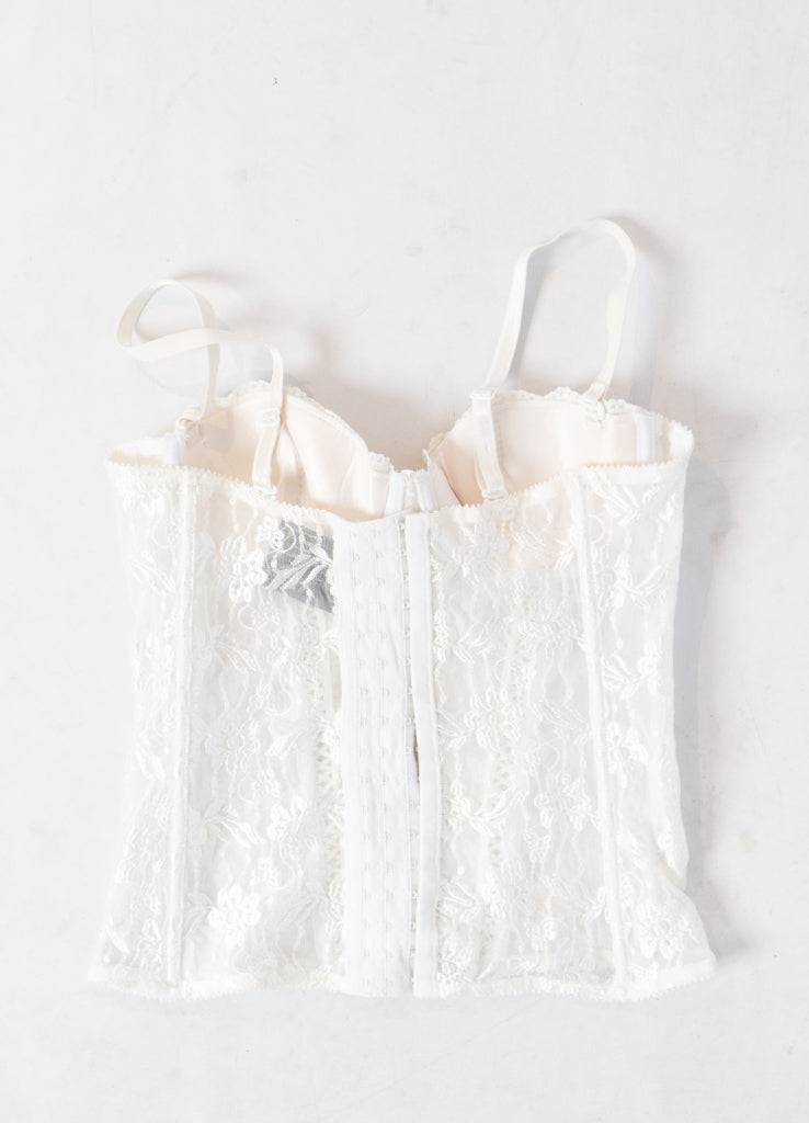 Vintage x White Lace Corset