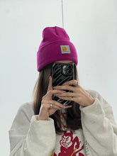 Load image into Gallery viewer, CARHARTT x Magenta Knit Beanie