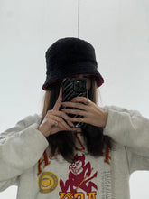 Load image into Gallery viewer, Vintage x Black &amp; Red Reversible Bucket Hat