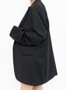 Vintage x Made in Turkey x HUGO BOSS Black & Silk Classic Blazer (XS-L)