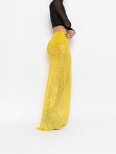 Load image into Gallery viewer, Modern x Yellow Sequin Skirt (XS)
