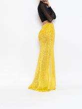 Load image into Gallery viewer, Modern x Yellow Sequin Skirt (XS)