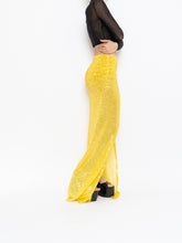 Load image into Gallery viewer, Modern x Yellow Sequin Skirt (XS)
