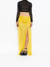 Load image into Gallery viewer, Modern x Yellow Sequin Skirt (XS)