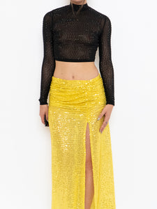 Modern x Yellow Sequin Skirt (XS)