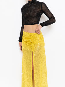 Modern x Yellow Sequin Skirt (XS)
