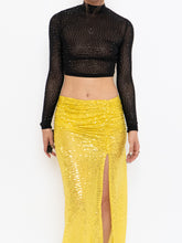 Load image into Gallery viewer, Modern x Yellow Sequin Skirt (XS)
