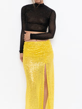 Load image into Gallery viewer, Modern x Yellow Sequin Skirt (XS)