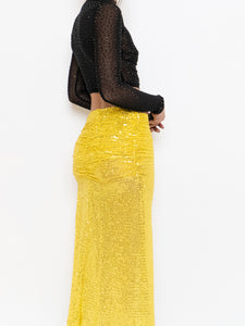 Modern x Yellow Sequin Skirt (XS)