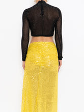 Load image into Gallery viewer, Modern x Yellow Sequin Skirt (XS)