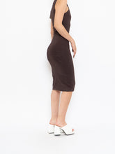 Load image into Gallery viewer, Modern x Brown Spandex Bodycon Dress (XS)