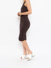 Load image into Gallery viewer, Modern x Brown Spandex Bodycon Dress (XS)