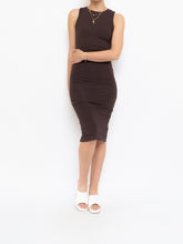 Load image into Gallery viewer, Modern x Brown Spandex Bodycon Dress (XS)