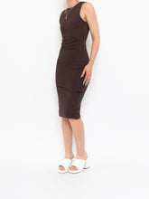 Load image into Gallery viewer, Modern x Brown Spandex Bodycon Dress (XS)