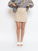Load image into Gallery viewer, Vintage x Made in Hong Kong x KENNETH COLE Beige Cargo Mini Skirt (S, M)