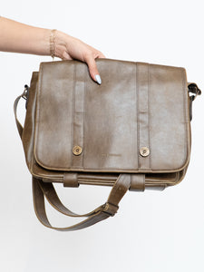 Vintage x CLUB MONACO Brown Faded Leather Bag