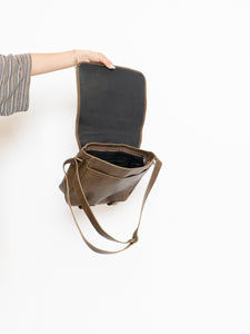 Vintage x CLUB MONACO Brown Faded Leather Bag