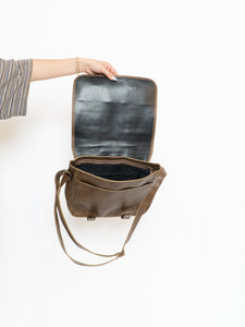 Vintage x CLUB MONACO Brown Faded Leather Bag