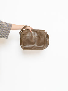 Vintage x CLUB MONACO Brown Faded Leather Bag