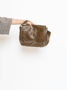 Vintage x CLUB MONACO Brown Faded Leather Bag