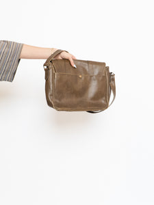 Vintage x CLUB MONACO Brown Faded Leather Bag