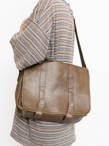 Vintage x CLUB MONACO Brown Faded Leather Bag