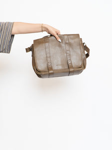 Vintage x CLUB MONACO Brown Faded Leather Bag
