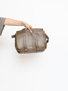 Vintage x CLUB MONACO Brown Faded Leather Bag