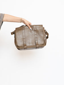 Vintage x CLUB MONACO Brown Faded Leather Bag