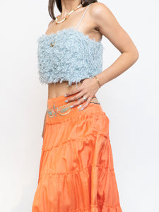 Modern x Light Teal Feather Crop (XS-M)