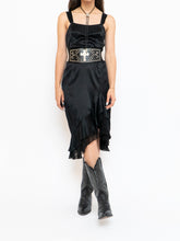 Load image into Gallery viewer, Vintage x MAC &amp; JAC Black Silk Frilly Dress (S, M)