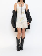 Load image into Gallery viewer, Vintage x Cream Script Mini Dress (XS, S)