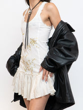 Load image into Gallery viewer, Vintage x Cream Script Mini Dress (XS, S)