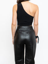 Load image into Gallery viewer, Vintage x Black Genuine Leather Panelled Pant (M)