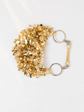 Load image into Gallery viewer, Vintage x Gold Beaded, Sequin Baguette
