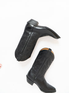 Vintage x ARIAT Black Leather Cowboy Boot (10M, 11.5W)