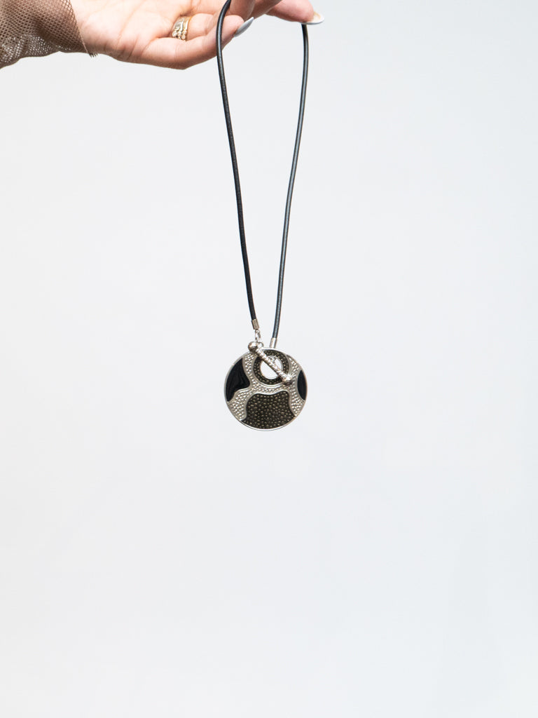 Vintage x Black Art Decal Choker Necklace