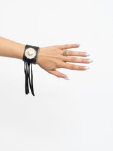 Load image into Gallery viewer, Vintage x Chunky Black Leather Fringe Bracelet