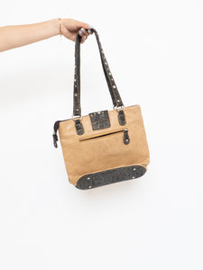 Vintage x Tan, Brown Bejewelled Western Purse