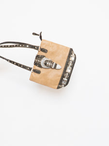 Vintage x Tan, Brown Bejewelled Western Purse