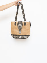 Load image into Gallery viewer, Vintage x Tan, Brown Bejewelled Western Purse