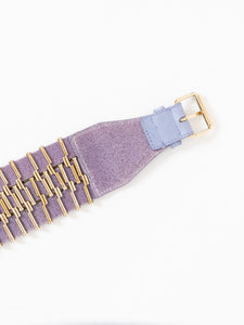 Vintage x Lavender, Gold Detailed Chunky Belt (XS, S)