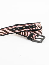 Load image into Gallery viewer, Vintage x Pink Zebra Pony Hair Belt ()