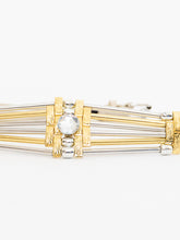 Load image into Gallery viewer, Vintage x White Leather Gold Jewelled Waist Belt (S, M)