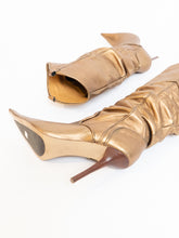 Load image into Gallery viewer, Vintage x ALDO Bronze Slouched Heeled Boot (8)