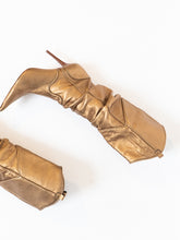Load image into Gallery viewer, Vintage x ALDO Bronze Slouched Heeled Boot (8)