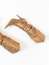 Load image into Gallery viewer, Vintage x ALDO Bronze Slouched Heeled Boot (8)