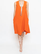 Load image into Gallery viewer, STELLA MCCARTNEY x Orange Asymetric Dress (XS, S)