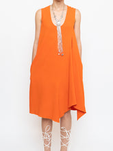 Load image into Gallery viewer, STELLA MCCARTNEY x Orange Asymetric Dress (XS, S)